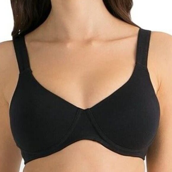 Fruit of the Loom FT663 Women's Anti-Gravity Wire-Free Bra Black 34A - Picture 1 of 6